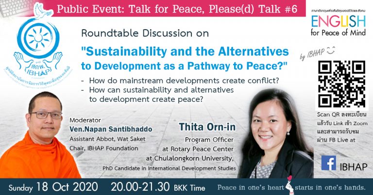 Sustainability & Alternatives to Development as Pathway to Peace